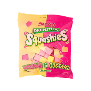 SWIZZELS Squashies Rhubarb & Custard 120g 12ct