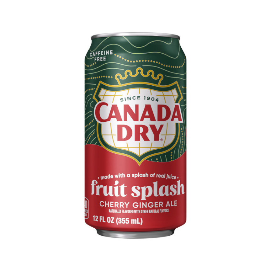 Canada Dry Fruit Splash Cherry Zero 12ct 355 ml