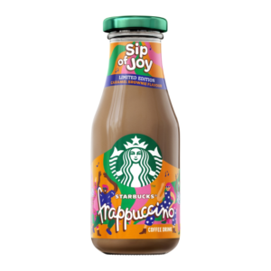 STARBUCKS Frappuccino Sip of Joy Caramel Brownie Glass Ltd 250ml 8ct