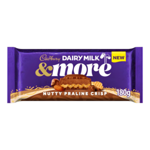 CADBURY Dairy Milk More Nutty Pra Crisp 180g 15ct