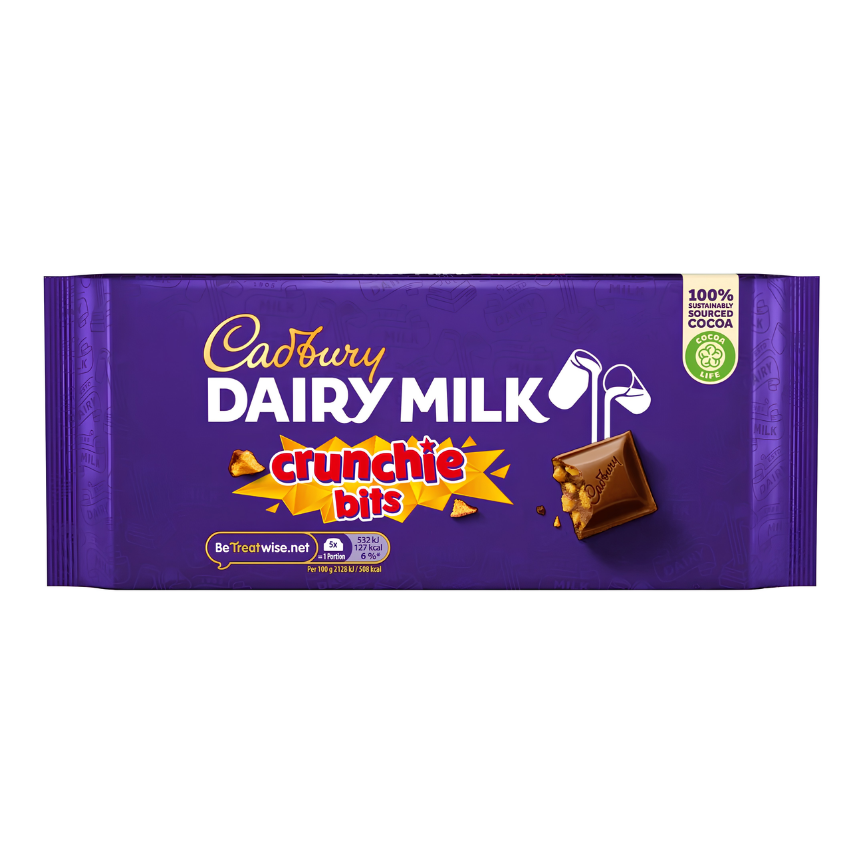 CADBURY Dairy Milk Crunchie 180g 16ct