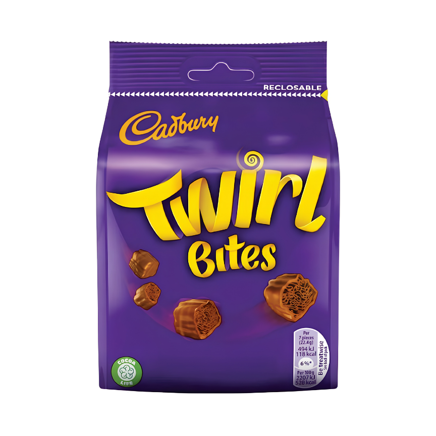 CADBURY Twirl Bites Bag 85g 10ct