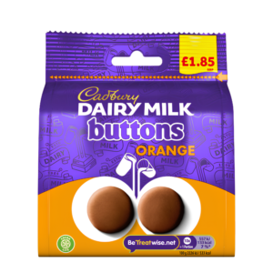 CADBURY Dairy Milk Buttons Orange Bag
85g 10ct