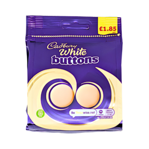 CADBURY White Giant Buttons Bag 85g 10ct