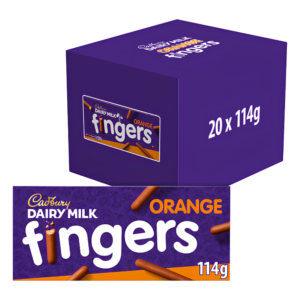 CADBURY Fingers Orange 114g 20ct