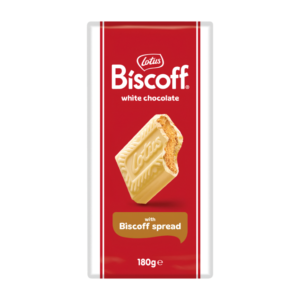 LOTUS Biscoff White Chocolate Tablet & Biscoff Cream 180g 16ct