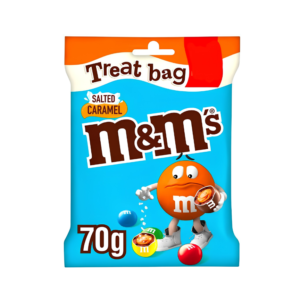 M&Ms Treat Bag Salted Caramel 70g 16ct