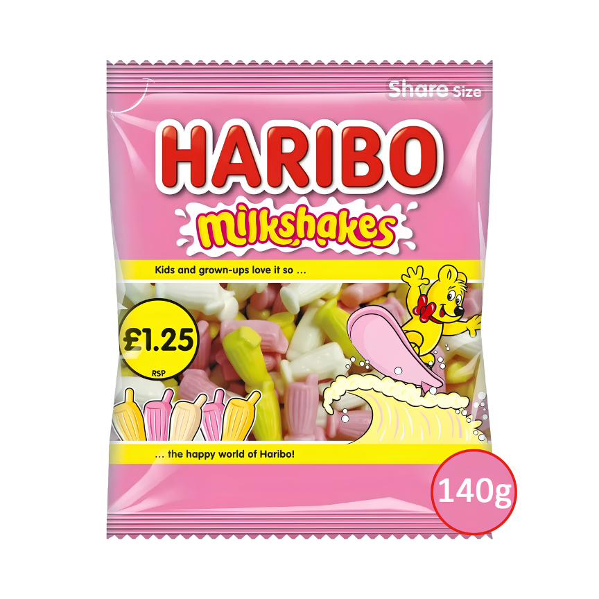 HARIBO Bag Milkshakes 140g 12ct