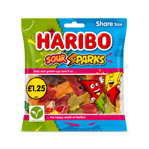 HARIBO Bag Sour Sparks 140g (Vegetarian) 12ct